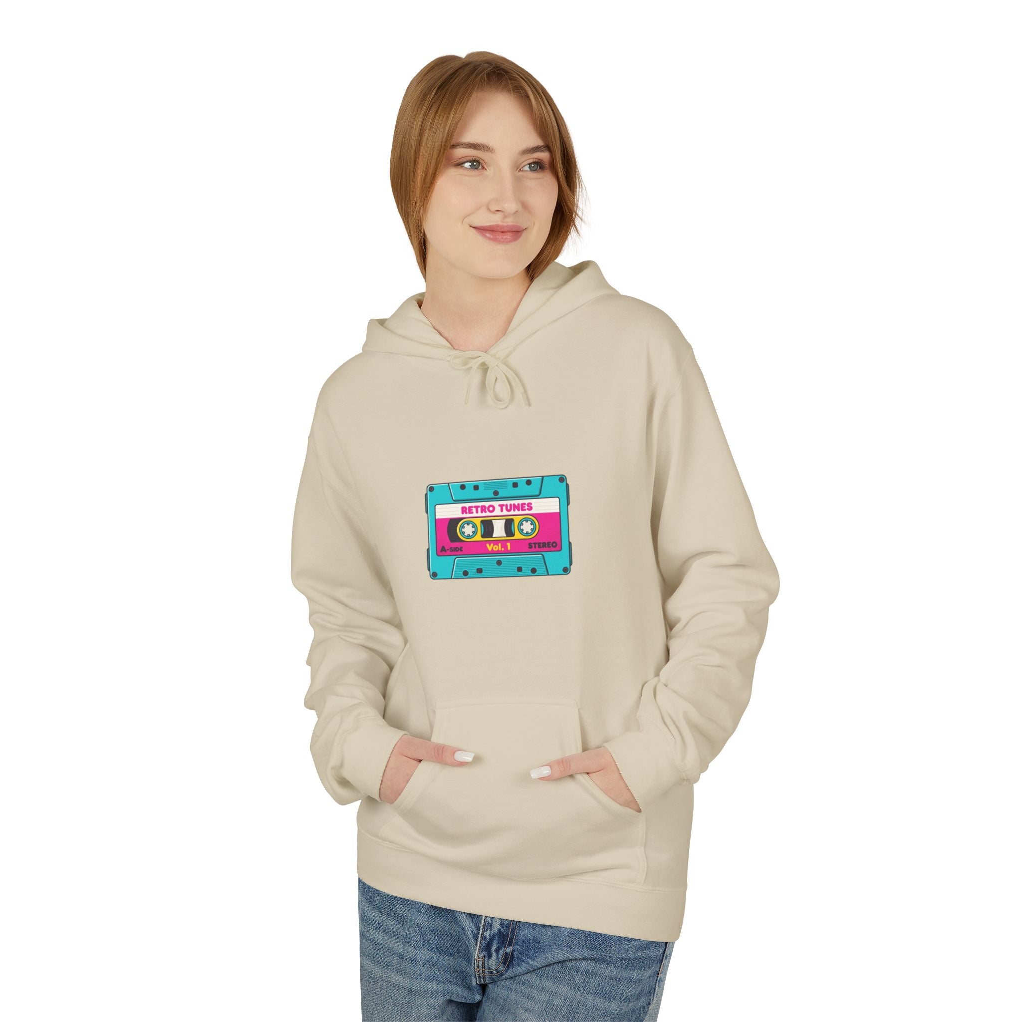 Retro Cassette Hoodie — Vintage Tape Graphic Pullover