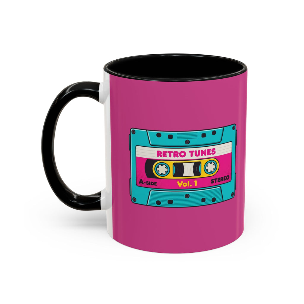 Retro Cassette Coffee Mug — 'Retro Tunes Vol. 1' Accent Mug