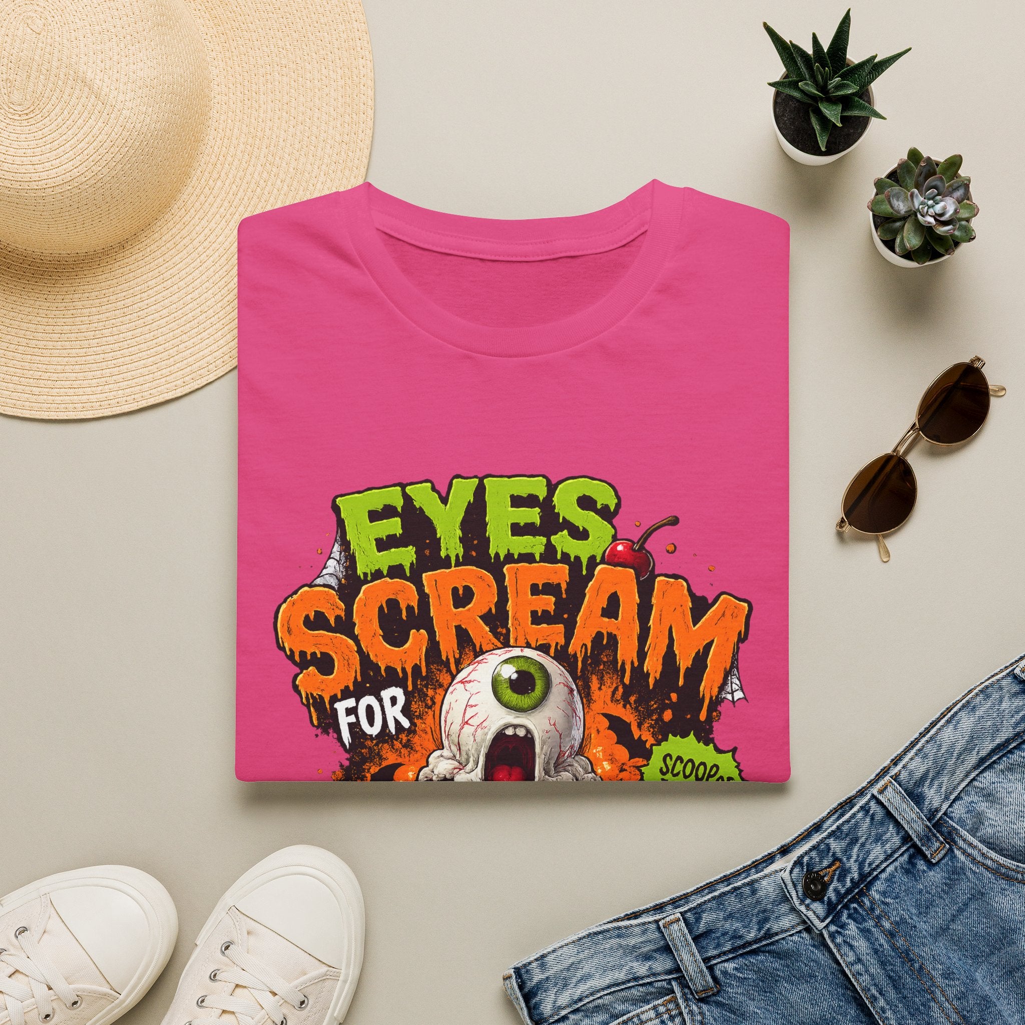 Halloween Eyes Scream T-Shirt — 'Eyes Scream for Halloween' Graphic Tee