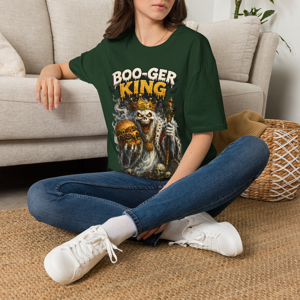 Boo-ger King Halloween T-Shirt — Spooky Skull King Graphic Tee
