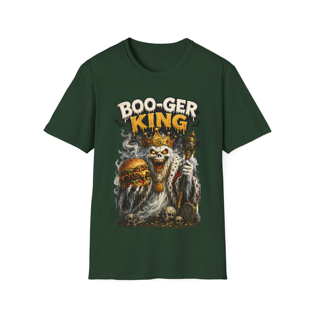 Boo-ger King Halloween T-Shirt — Spooky Skull King Graphic Tee