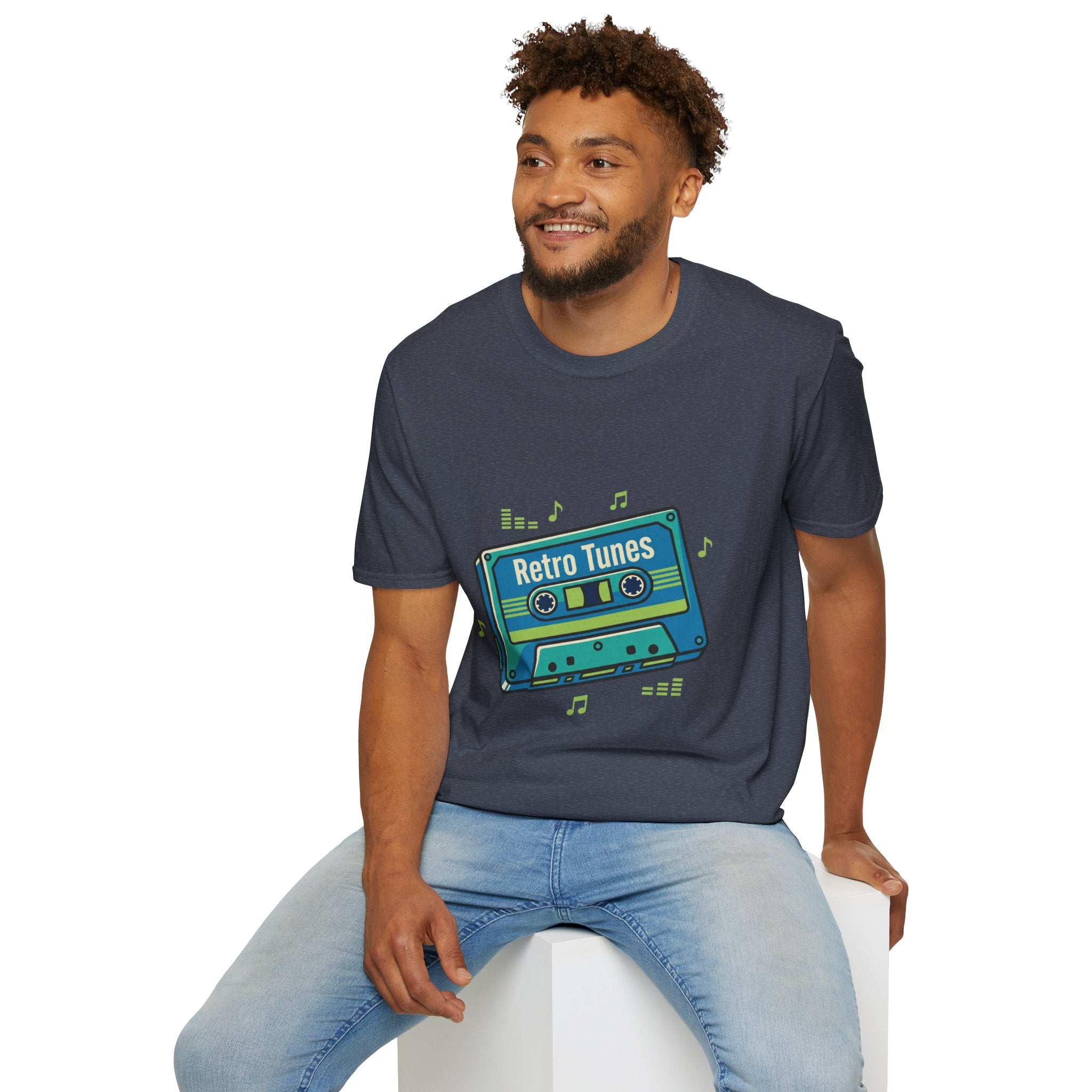 Retro Tunes- Unisex Softstyle T-Shirt