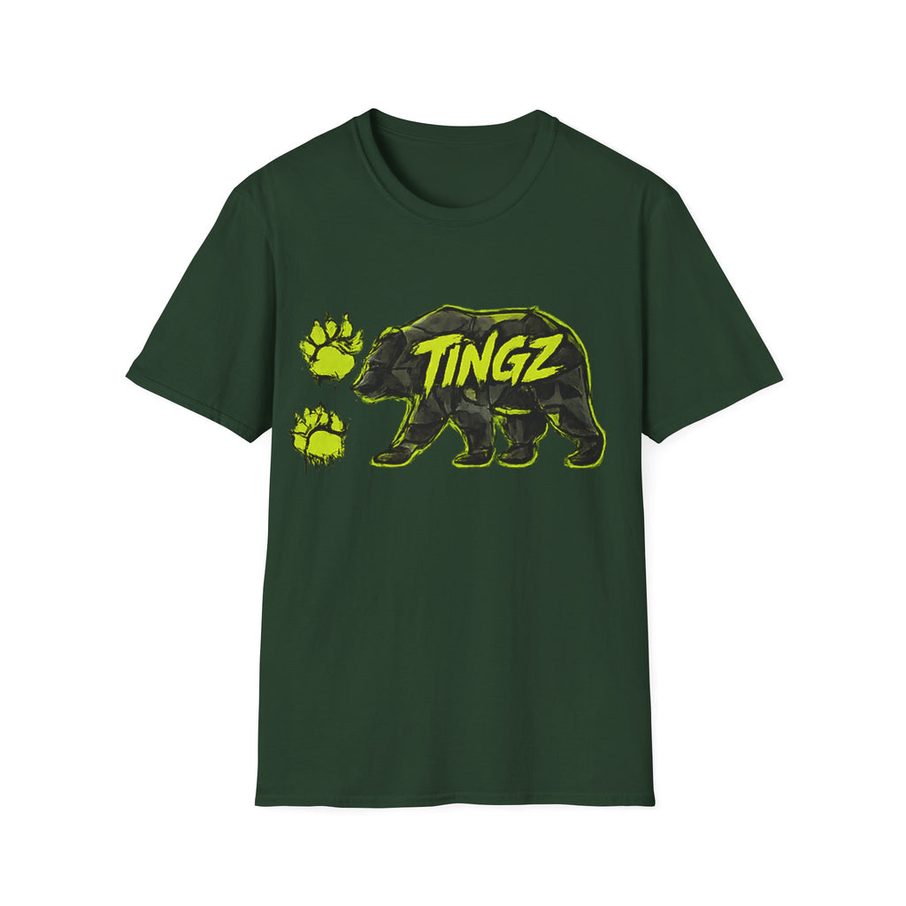 Bear TINGZ Paw Graphic T-Shirt —  Neon Logo