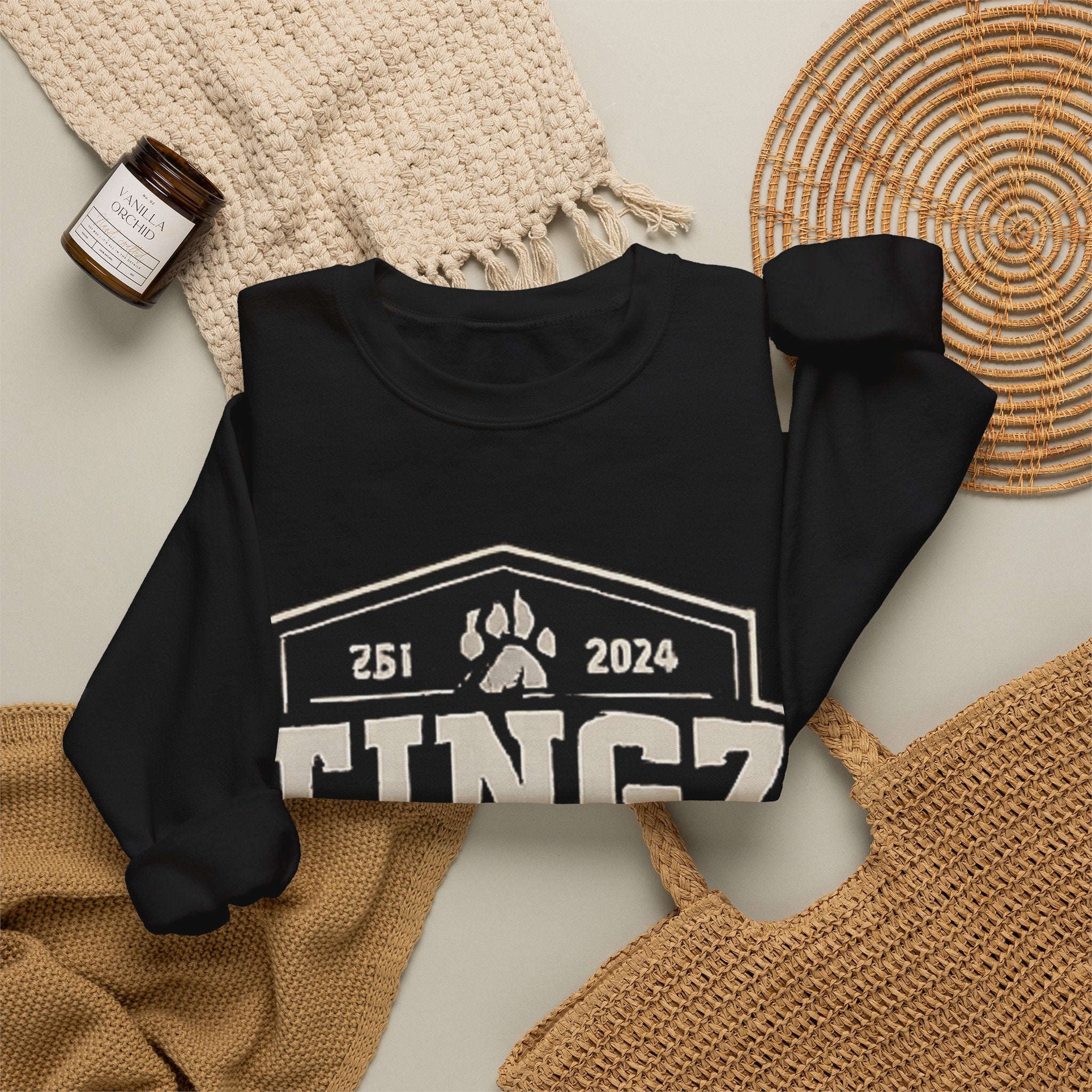 BEAR TINGZ  Badge Unisex Crewneck Sweatshirt | Vintage Wildlife Graphic Sweatshirt | Classic Streetwear Pullover
