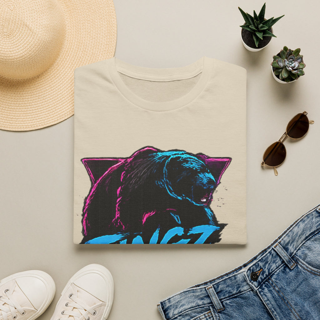 Bear TINGZ Graphic T-Shirt —  Retro Neon Crew Tee