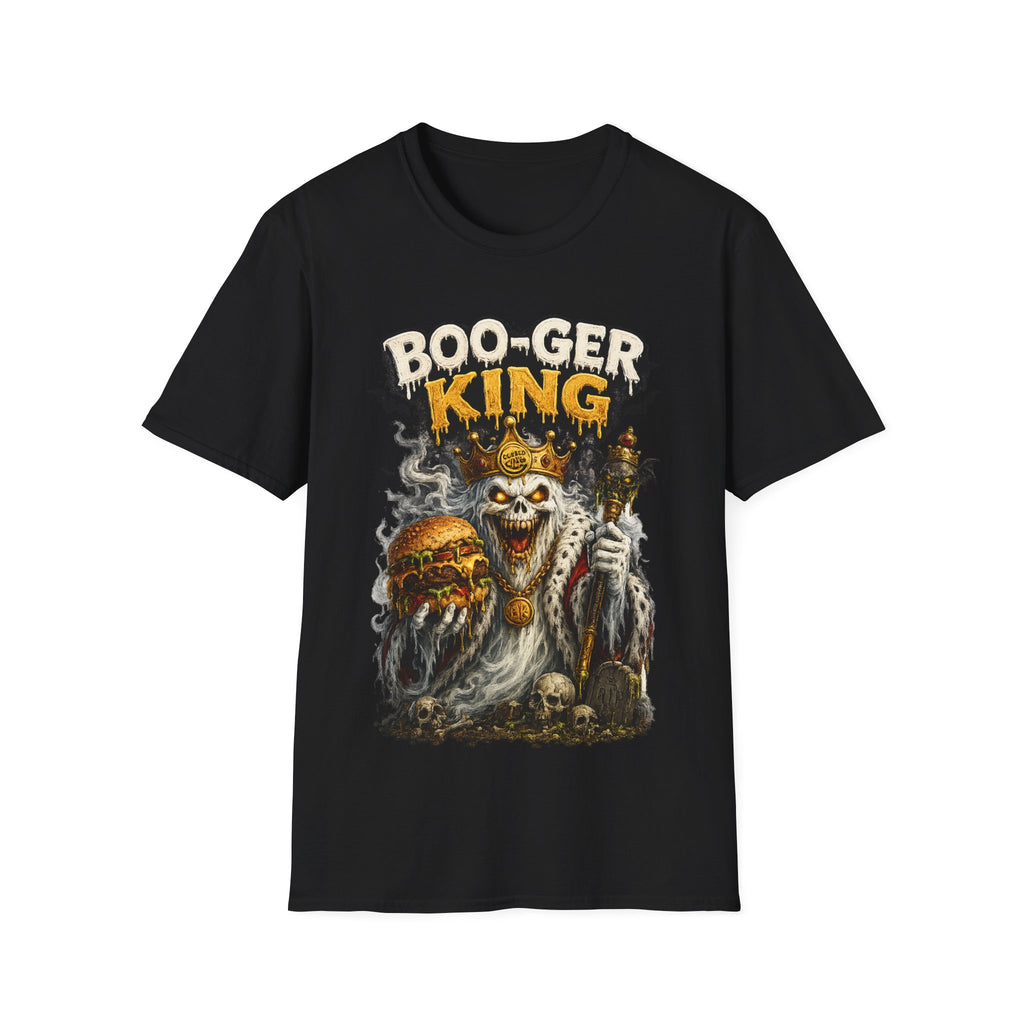 Boo-ger King Halloween T-Shirt — Spooky Skull King Graphic Tee