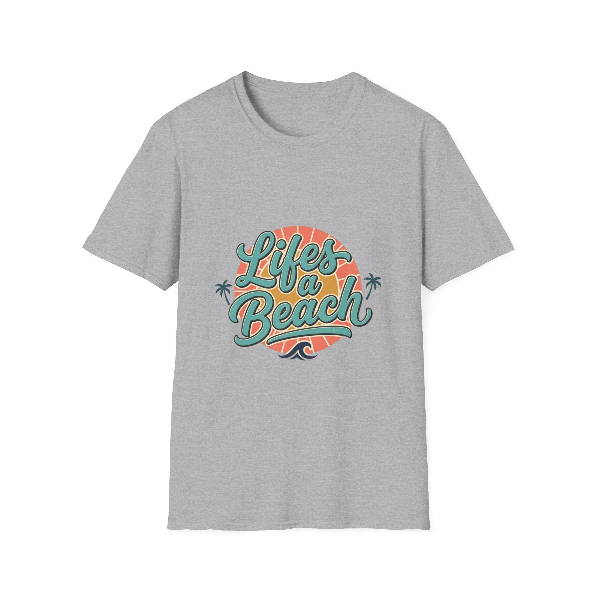 Life's a Beach T-Shirt — Retro Palm Sunset Summer Tee