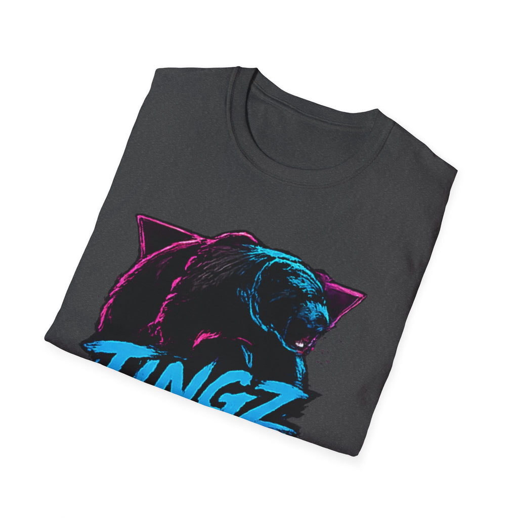 Bear TINGZ Graphic T-Shirt —  Retro Neon Crew Tee