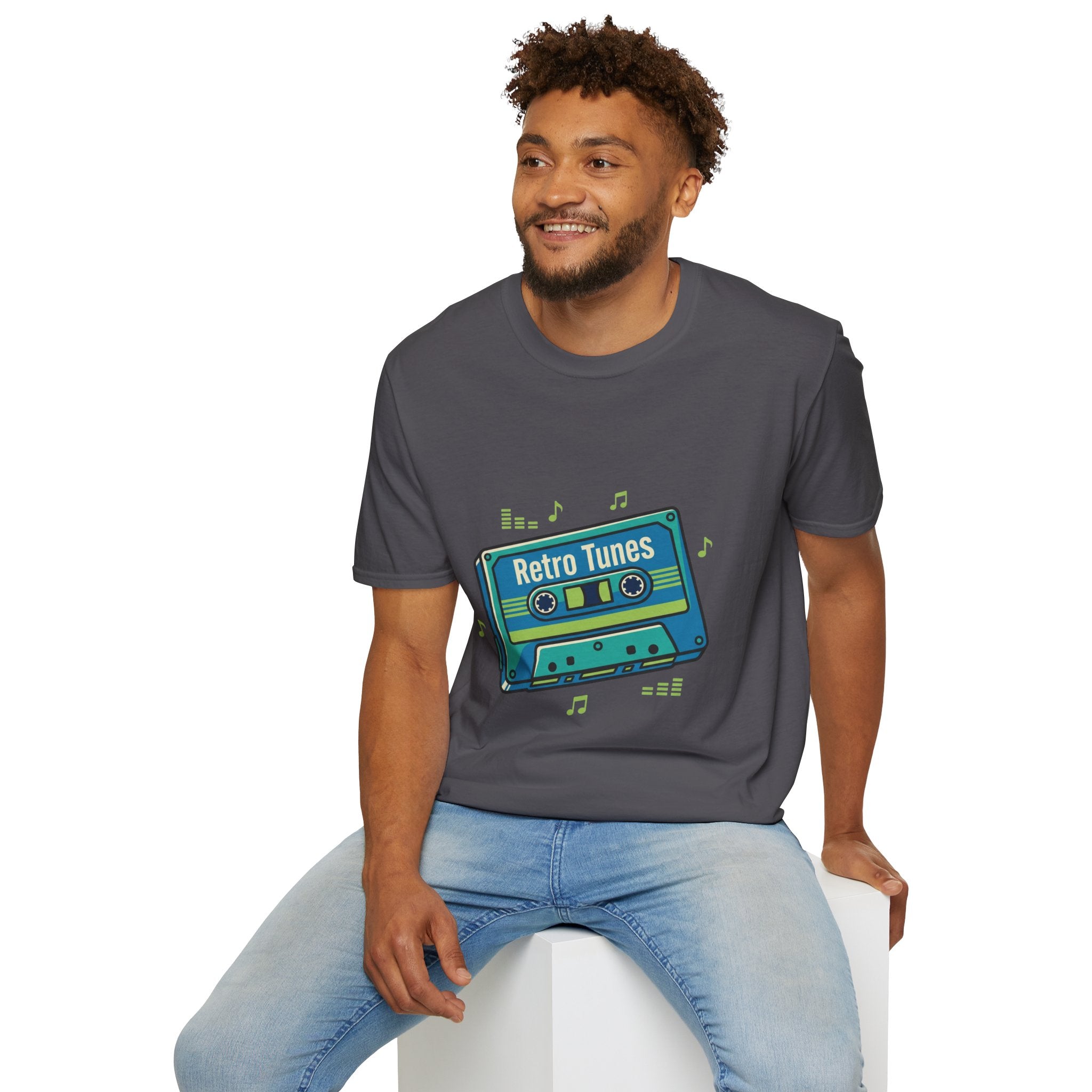 Retro Tunes- Unisex Softstyle T-Shirt