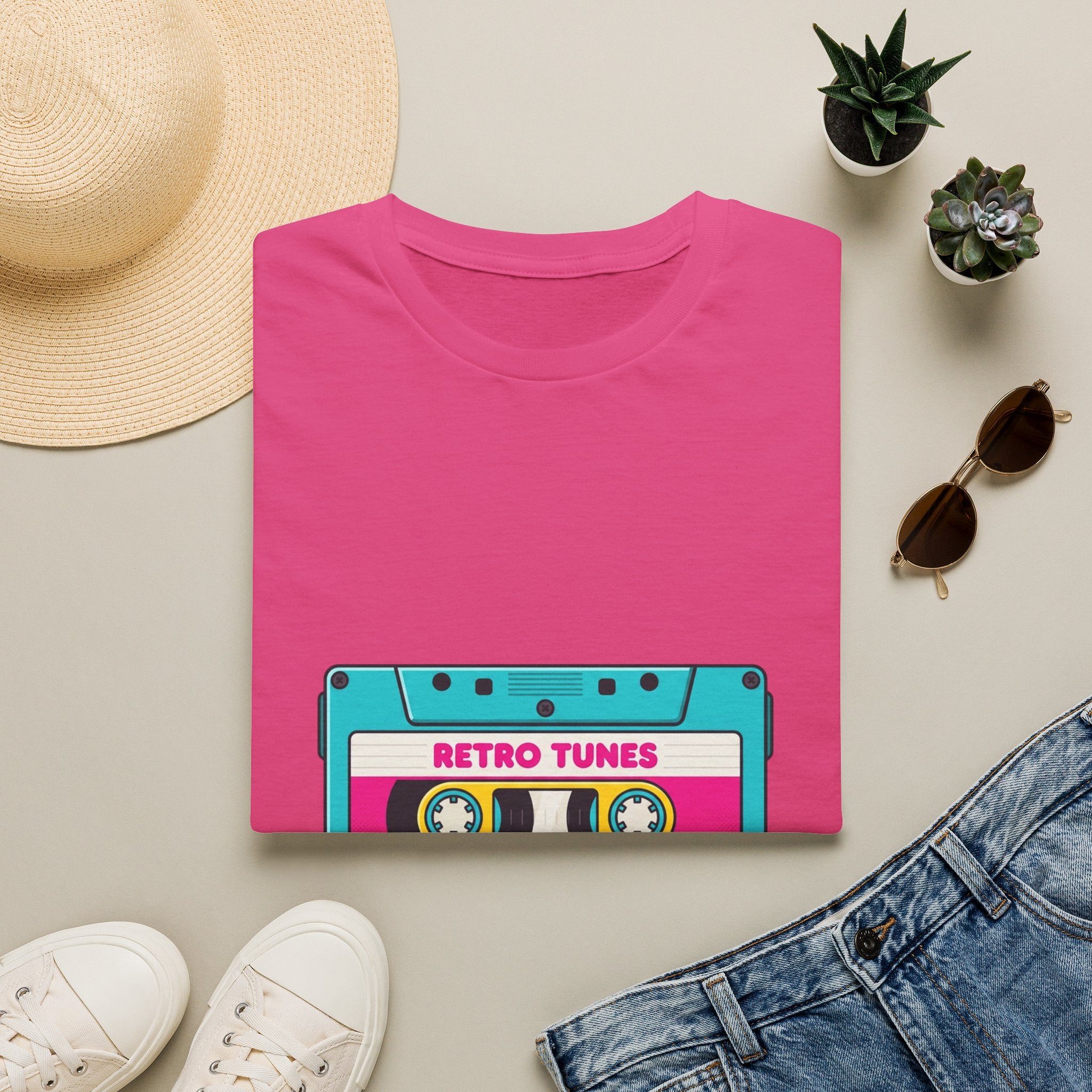 Retro Tunes Cassette T-Shirt — Vintage 80s Music Tee