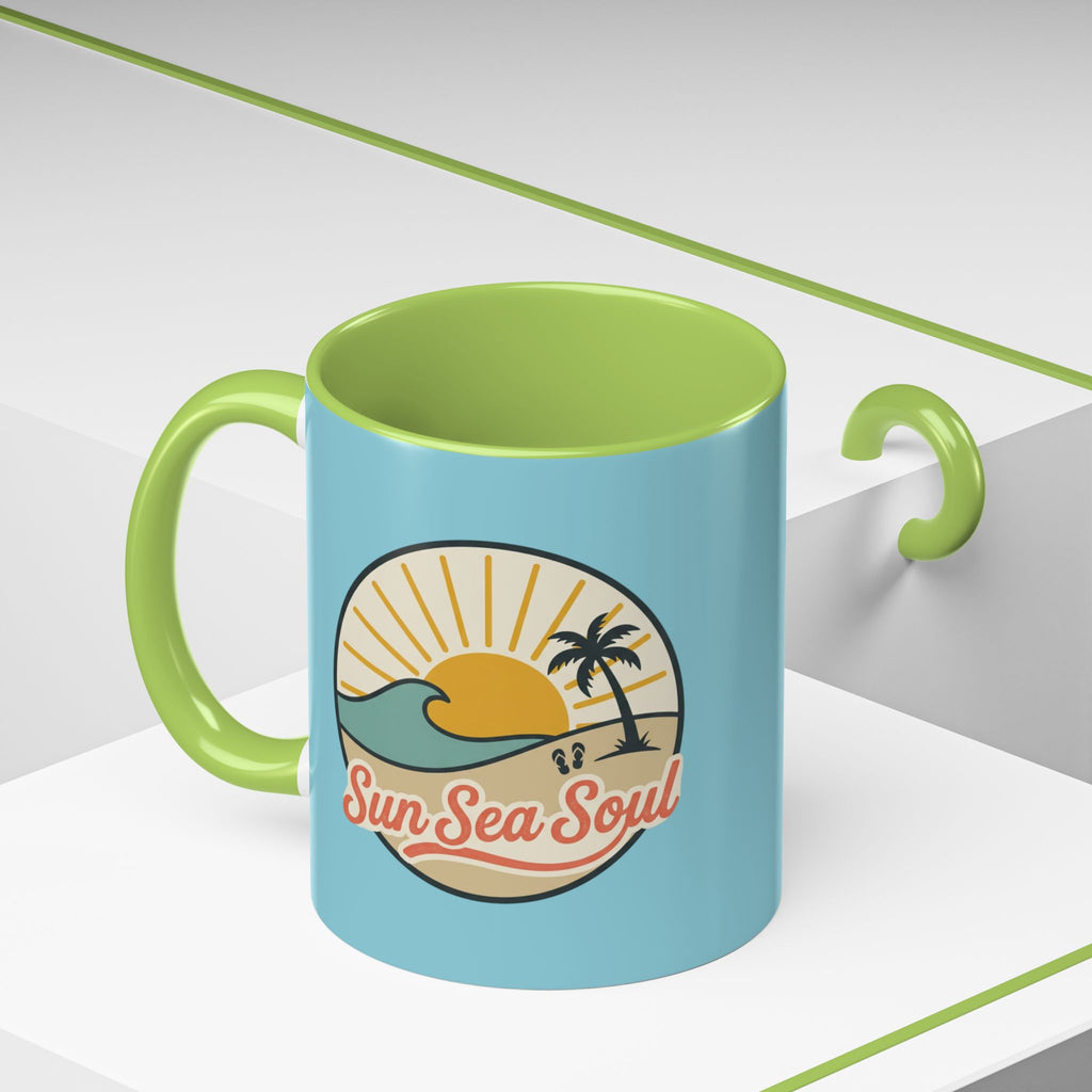 Sun Sea Soul Accent Coffee Mug – Beach Sunset 11/15oz