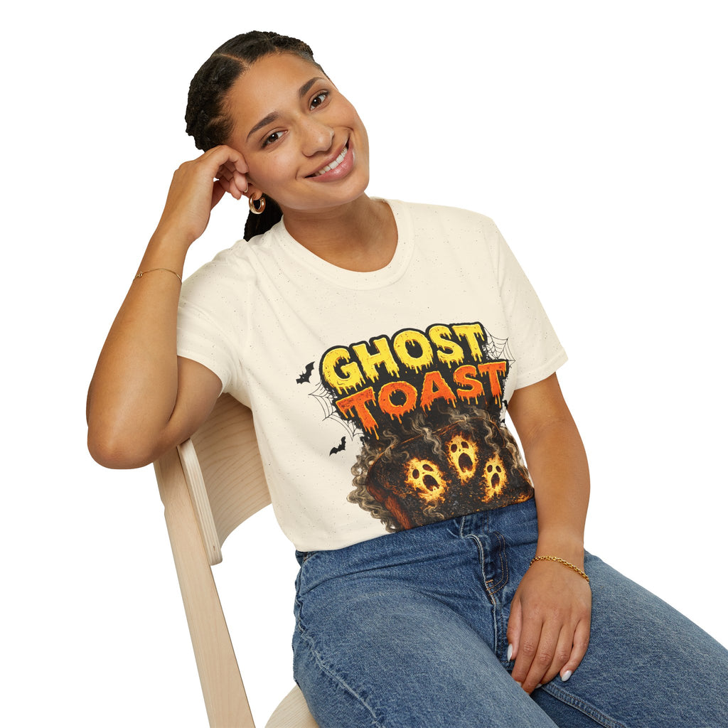 Ghost Toast Halloween T-Shirt — Spooky Haunted Breakfast Graphic Tee