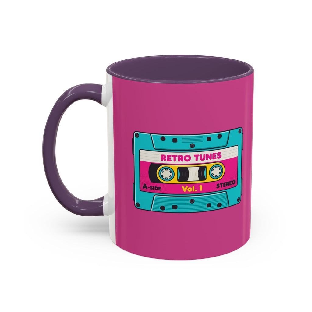 Retro Cassette Coffee Mug — 'Retro Tunes Vol. 1' Accent Mug