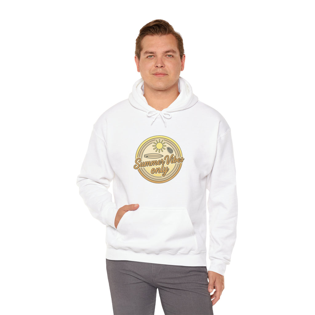 Retro Daisy “Summer Vibes Only” Hoodie — Vintage Floral Cozy Pullover