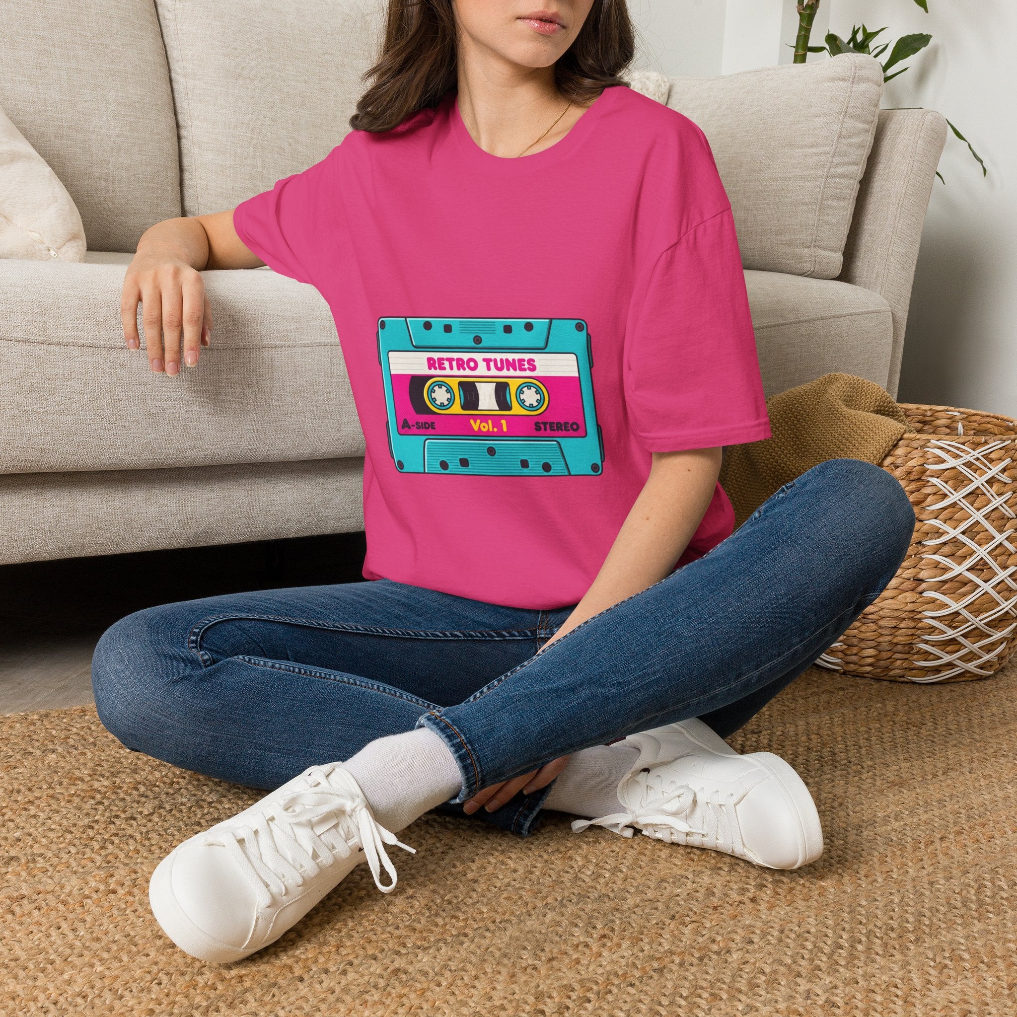 Retro Tunes Cassette T-Shirt — Vintage 80s Music Tee