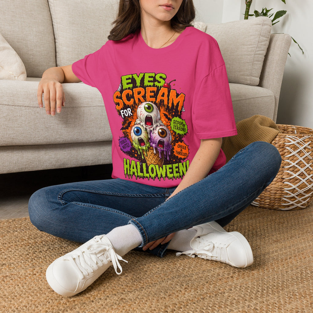 Halloween Eyes Scream T-Shirt — 'Eyes Scream for Halloween' Graphic Tee