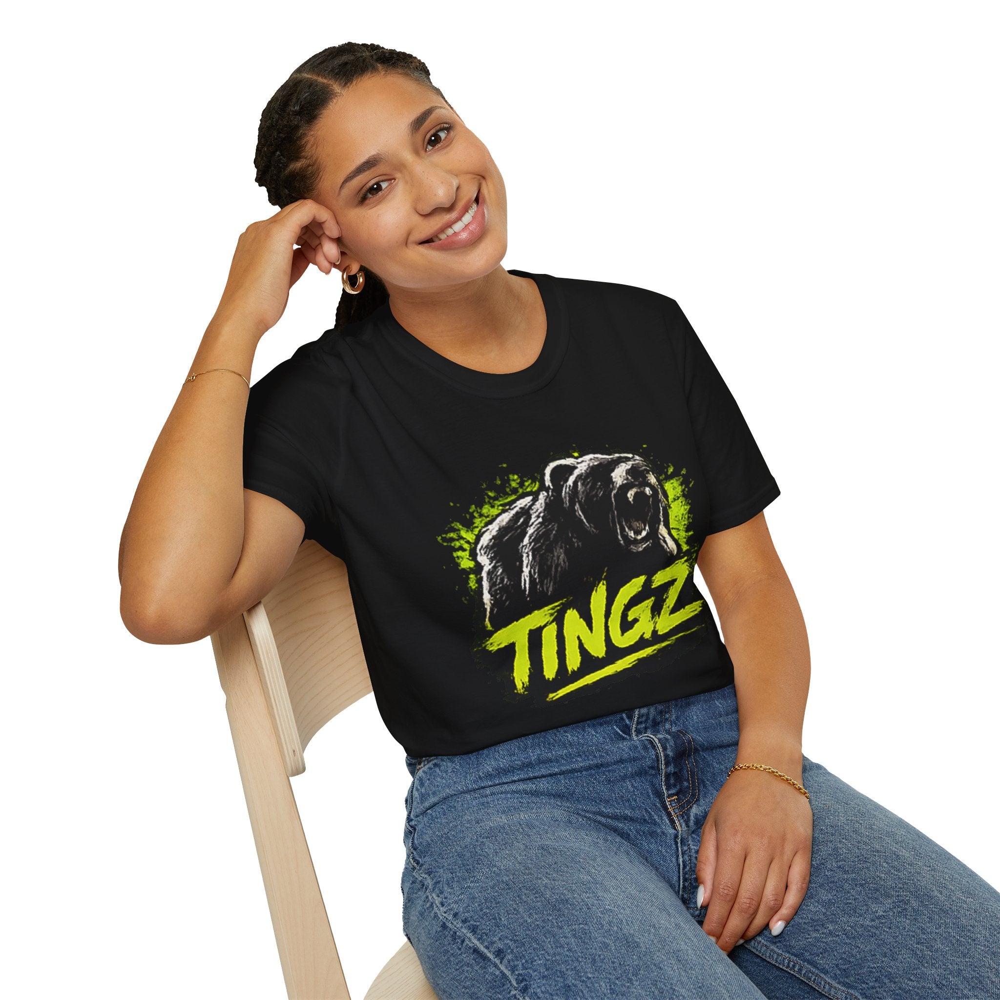 Bear TINGZ Roar T-Shirt — Bold Graphic Tee