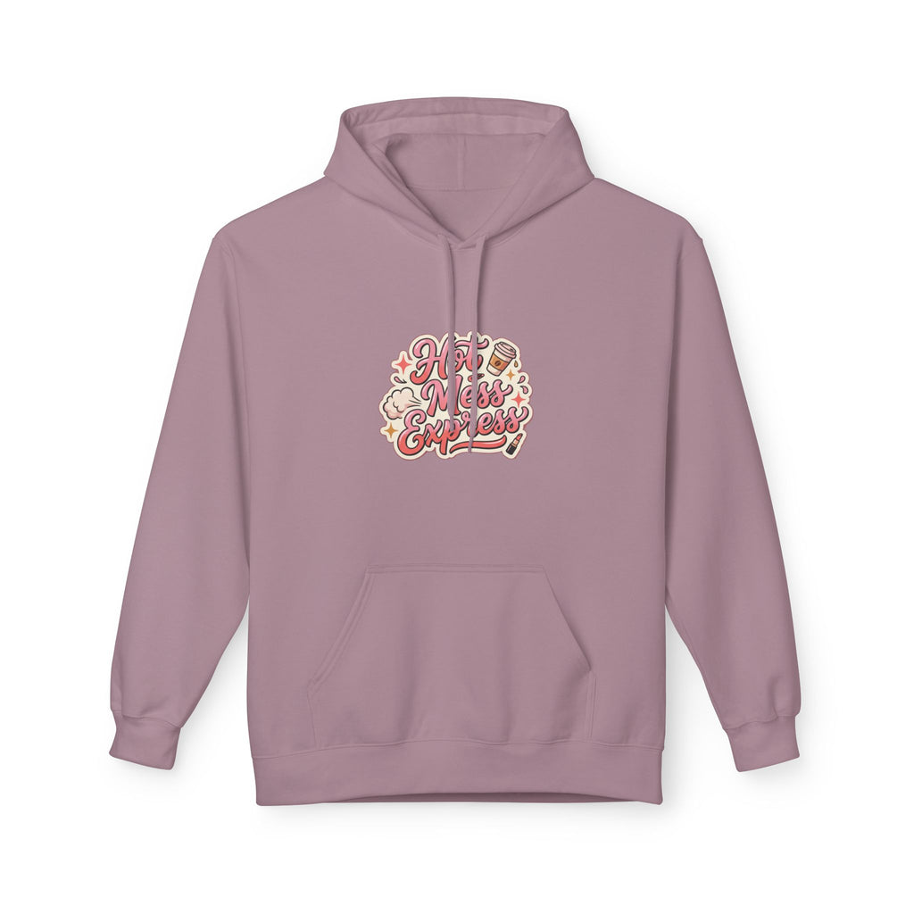 Hoodie - "Hot Mess Express" Funny Script Hoodie