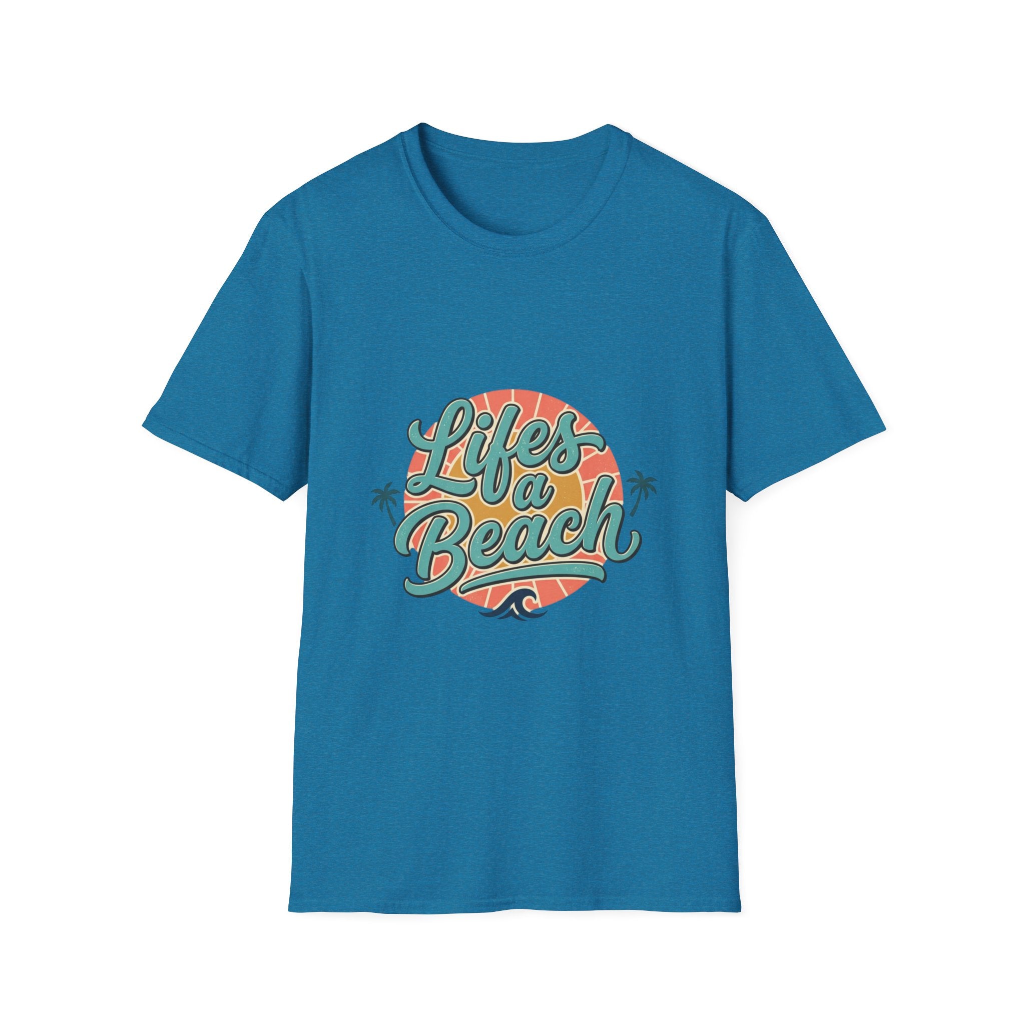 Life's a Beach T-Shirt — Retro Palm Sunset Summer Tee