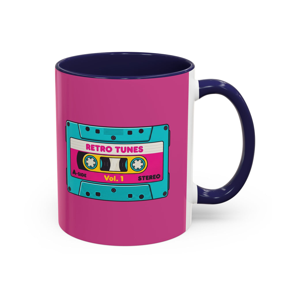 Retro Cassette Coffee Mug — 'Retro Tunes Vol. 1' Accent Mug