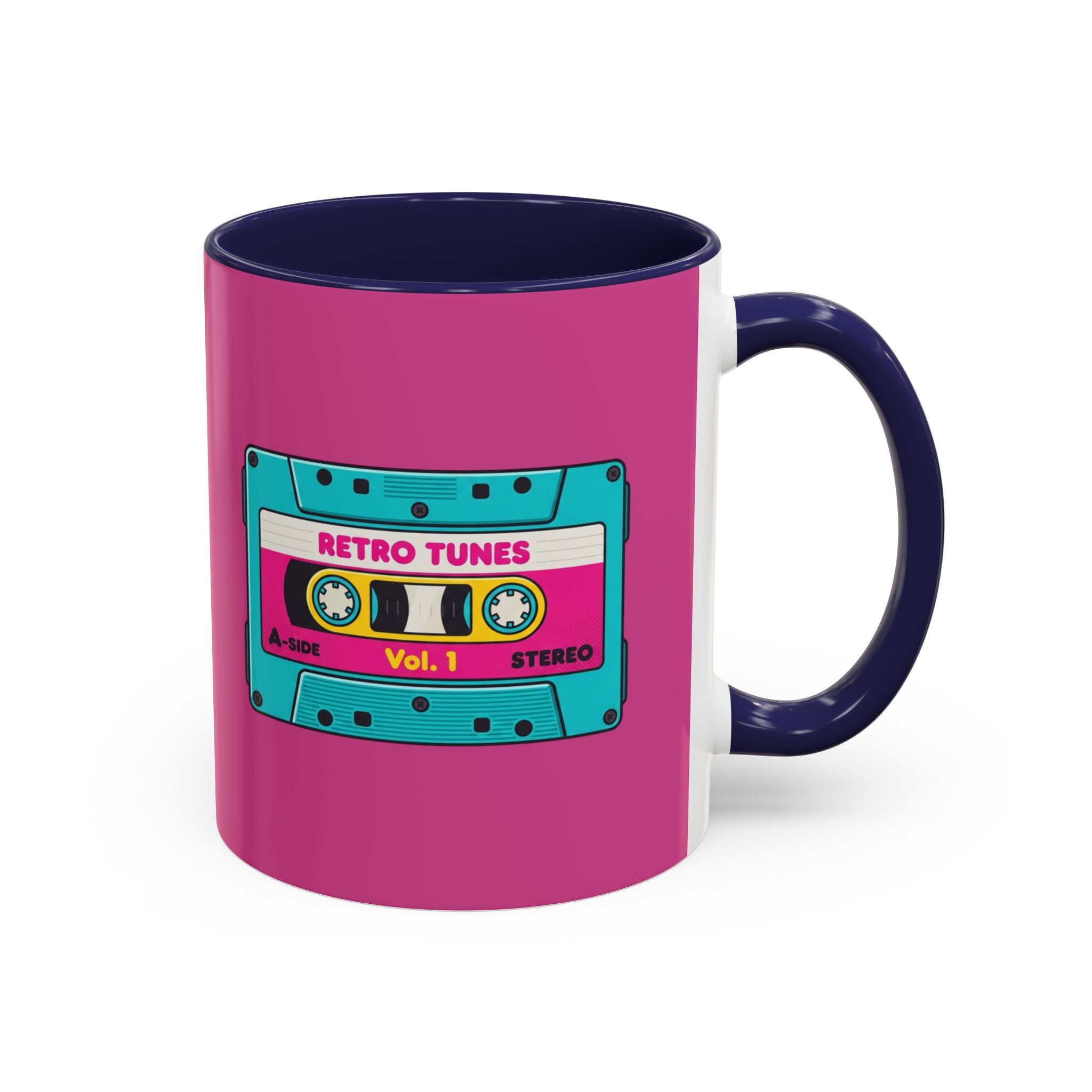 Retro Cassette Coffee Mug — 'Retro Tunes Vol. 1' Accent Mug
