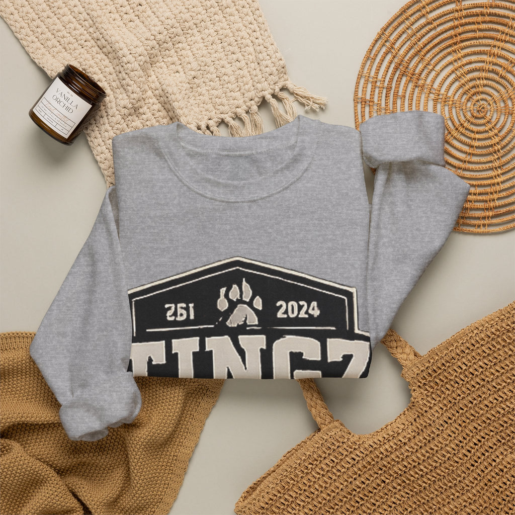 BEAR TINGZ  Badge Unisex Crewneck Sweatshirt | Vintage Wildlife Graphic Sweatshirt | Classic Streetwear Pullover