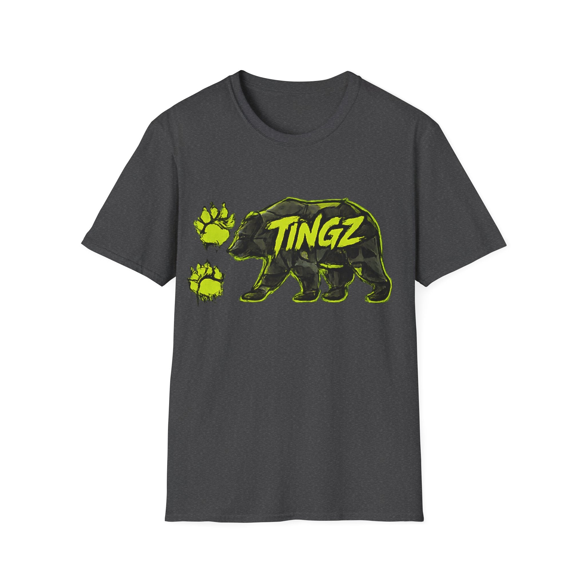 Bear TINGZ Paw Graphic T-Shirt —  Neon Logo