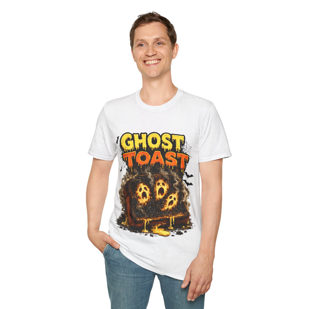 Ghost Toast Halloween T-Shirt — Spooky Haunted Breakfast Graphic Tee