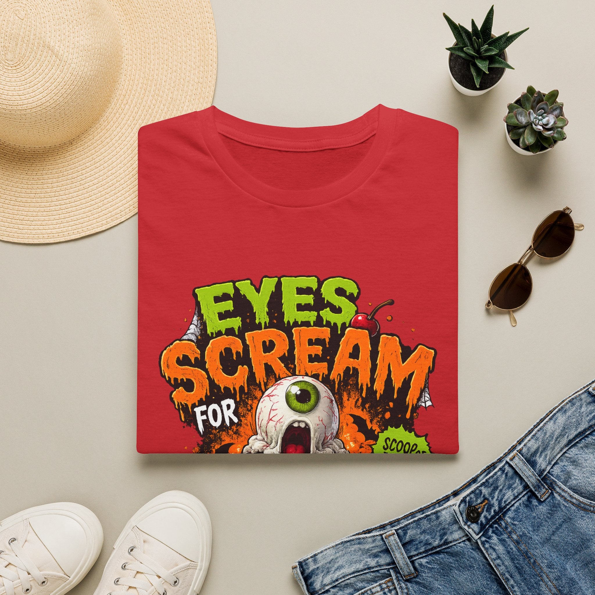 Halloween Eyes Scream T-Shirt — 'Eyes Scream for Halloween' Graphic Tee