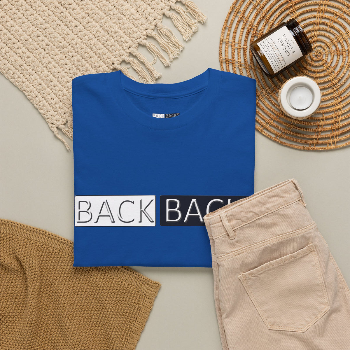 Unisex Back Backs Minimal T-Shirt