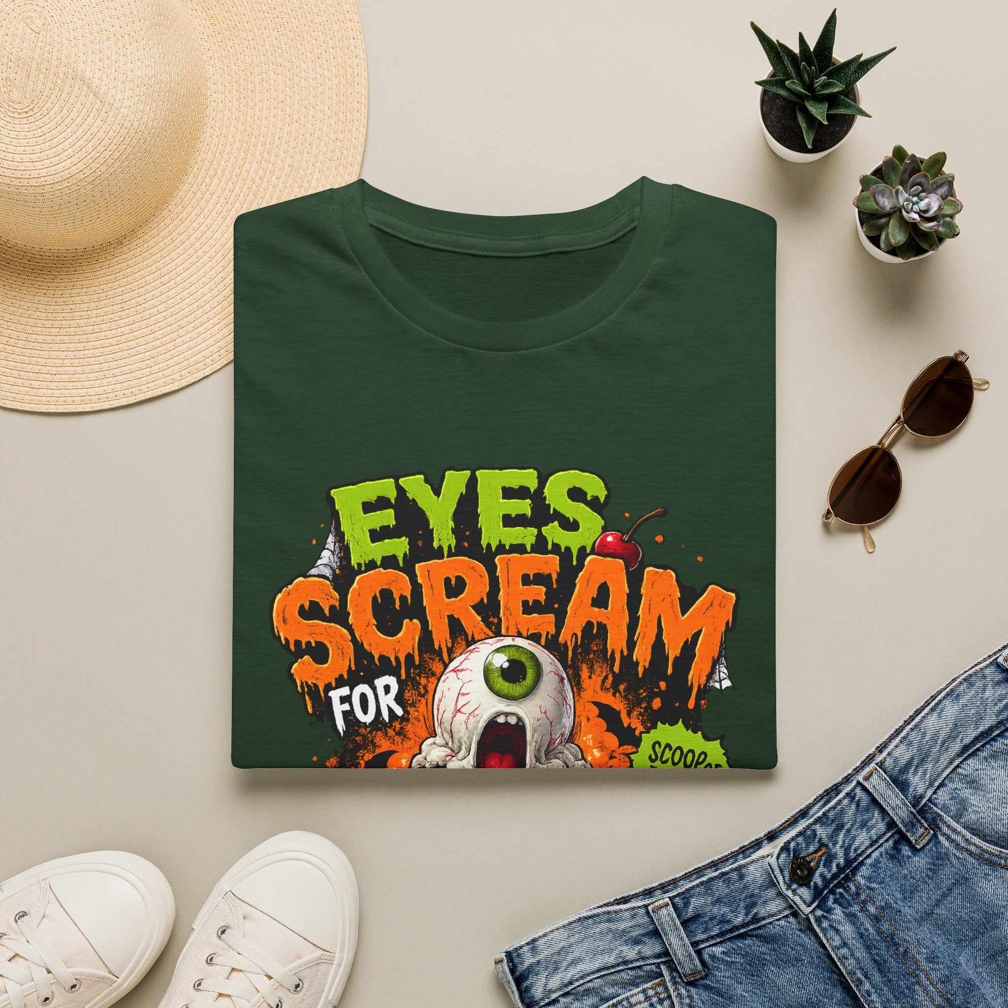 Halloween Eyes Scream T-Shirt — 'Eyes Scream for Halloween' Graphic Tee