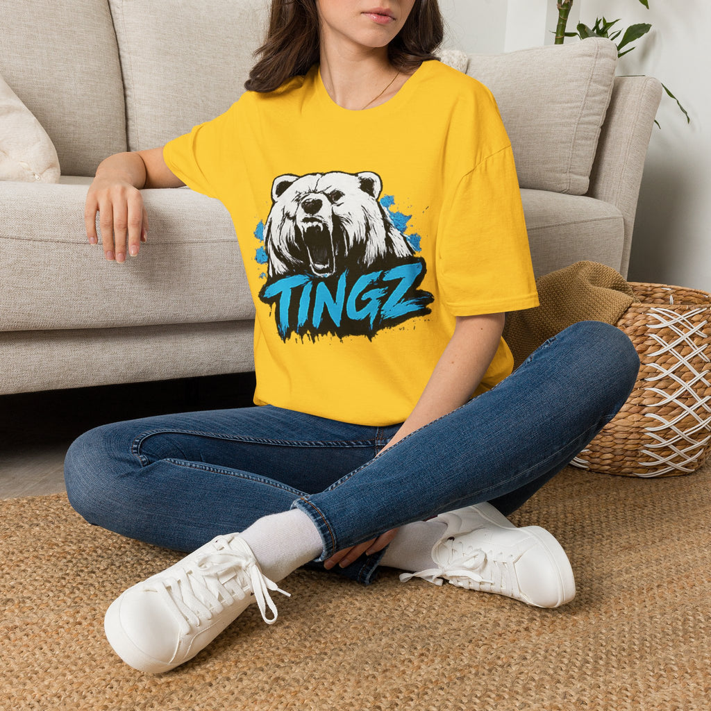 Roaring Bear TINGZ T-Shirt — Graphic Tee for Streetwear & Casual