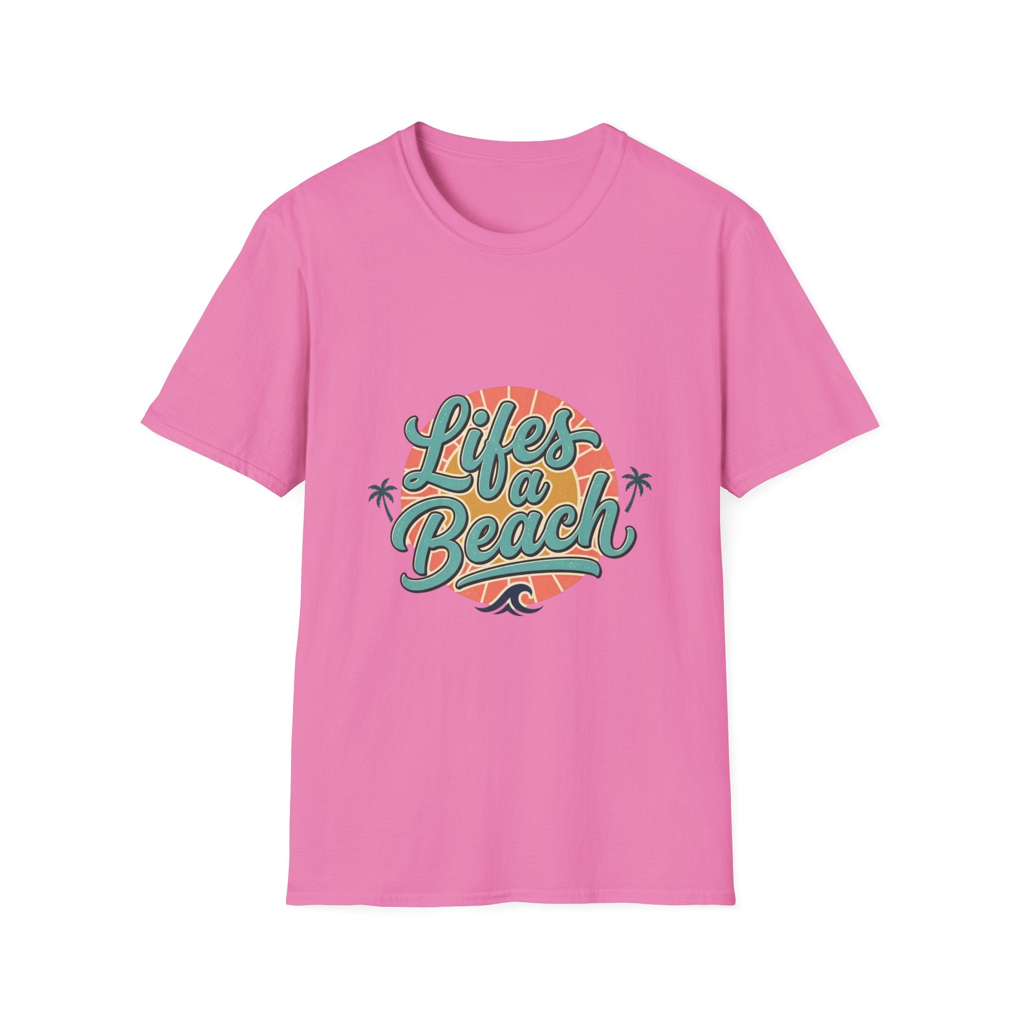 Life's a Beach T-Shirt — Retro Palm Sunset Summer Tee