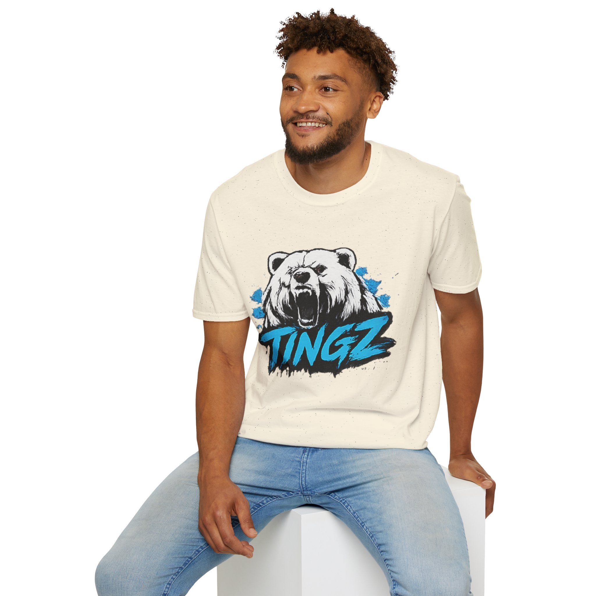 Roaring Bear TINGZ T-Shirt — Graphic Tee for Streetwear & Casual