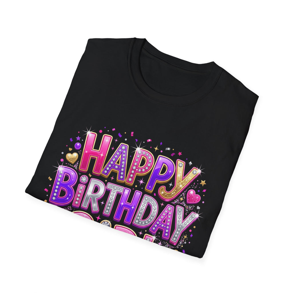 Happy Birthday Girl T-Shirt — Colorful Confetti Party Tee