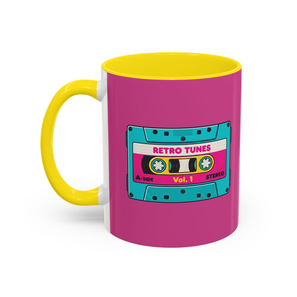 Retro Cassette Coffee Mug — 'Retro Tunes Vol. 1' Accent Mug