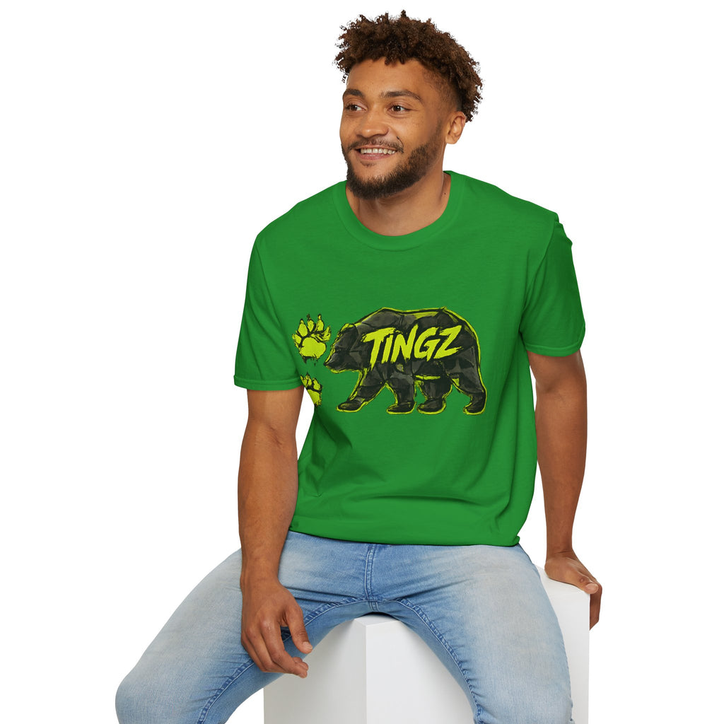 Bear TINGZ Paw Graphic T-Shirt —  Neon Logo