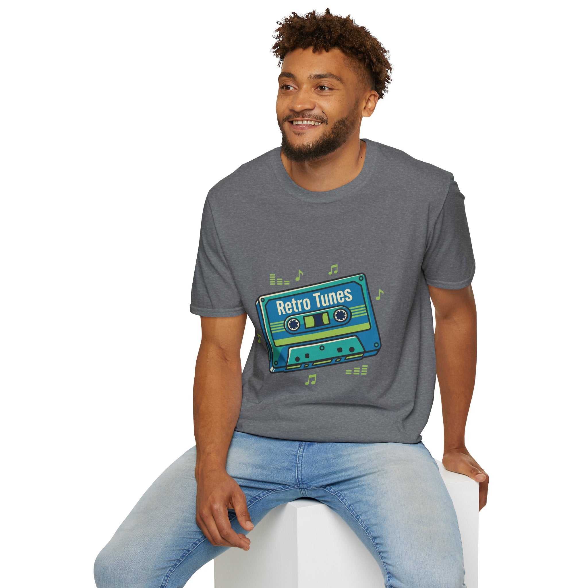 Retro Tunes- Unisex Softstyle T-Shirt