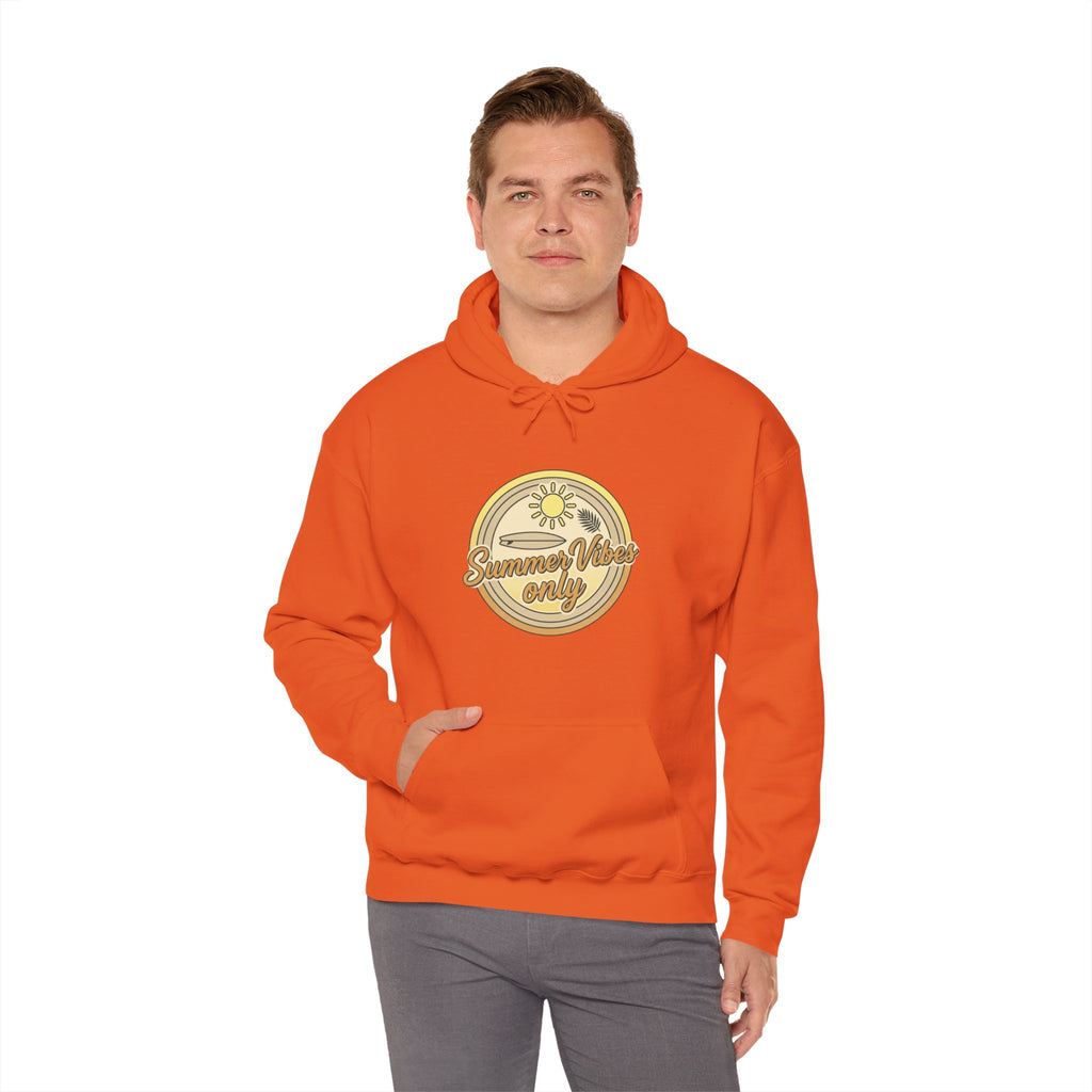 Retro Daisy “Summer Vibes Only” Hoodie — Vintage Floral Cozy Pullover