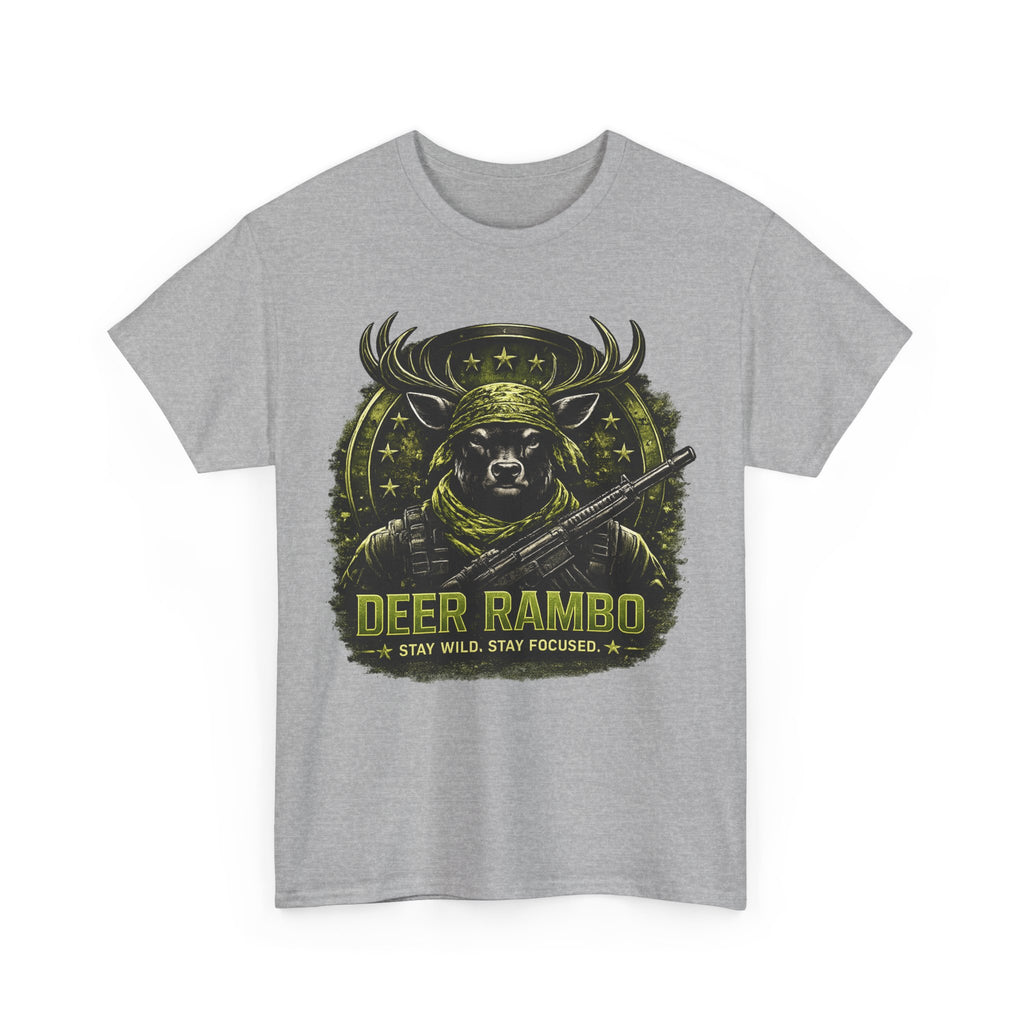 Deer Rambo Camo T-Shirt Hunter Gift | Woodland Deer Shirt | Military Style Tee | Unisex Shirt