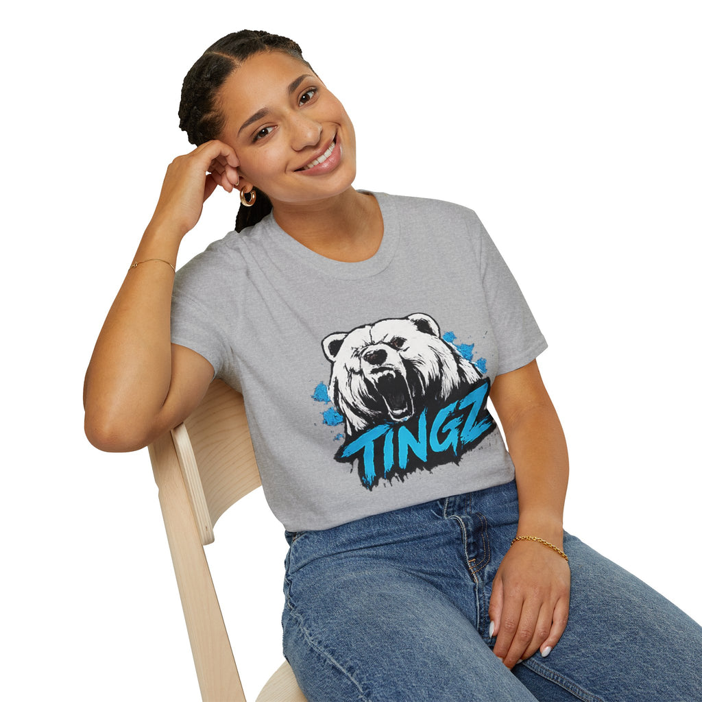 Roaring Bear TINGZ T-Shirt — Graphic Tee for Streetwear & Casual