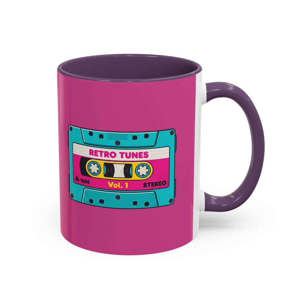Retro Cassette Coffee Mug — 'Retro Tunes Vol. 1' Accent Mug