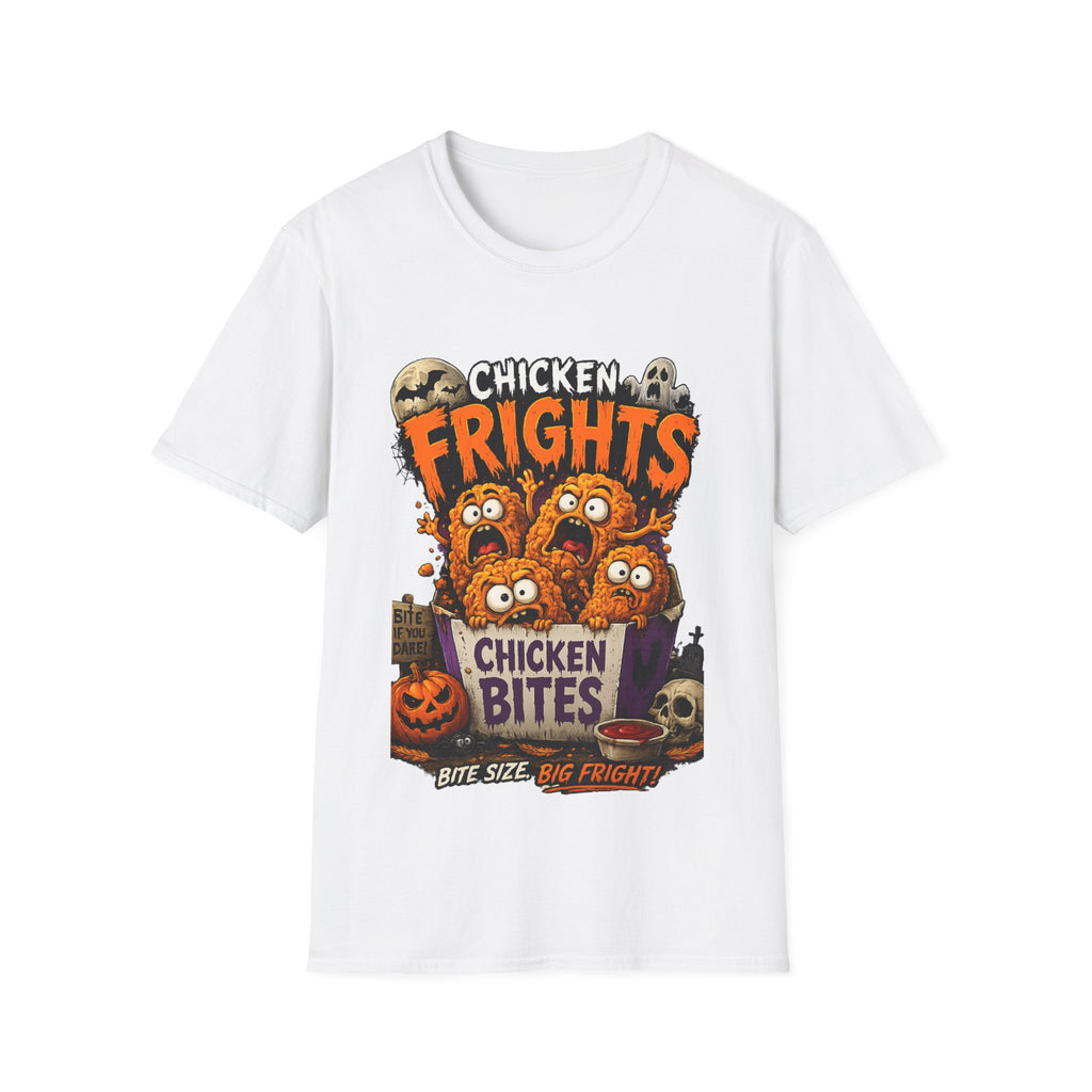 Chicken Frights T-Shirt — Cute Spooky Halloween Chicken Bites Tee