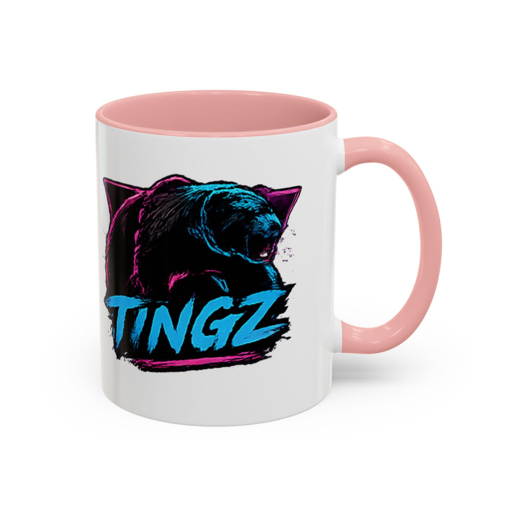 Bear Tingz Accent Coffee Mug — 11/15oz Gamer Logo Ceramic Mug