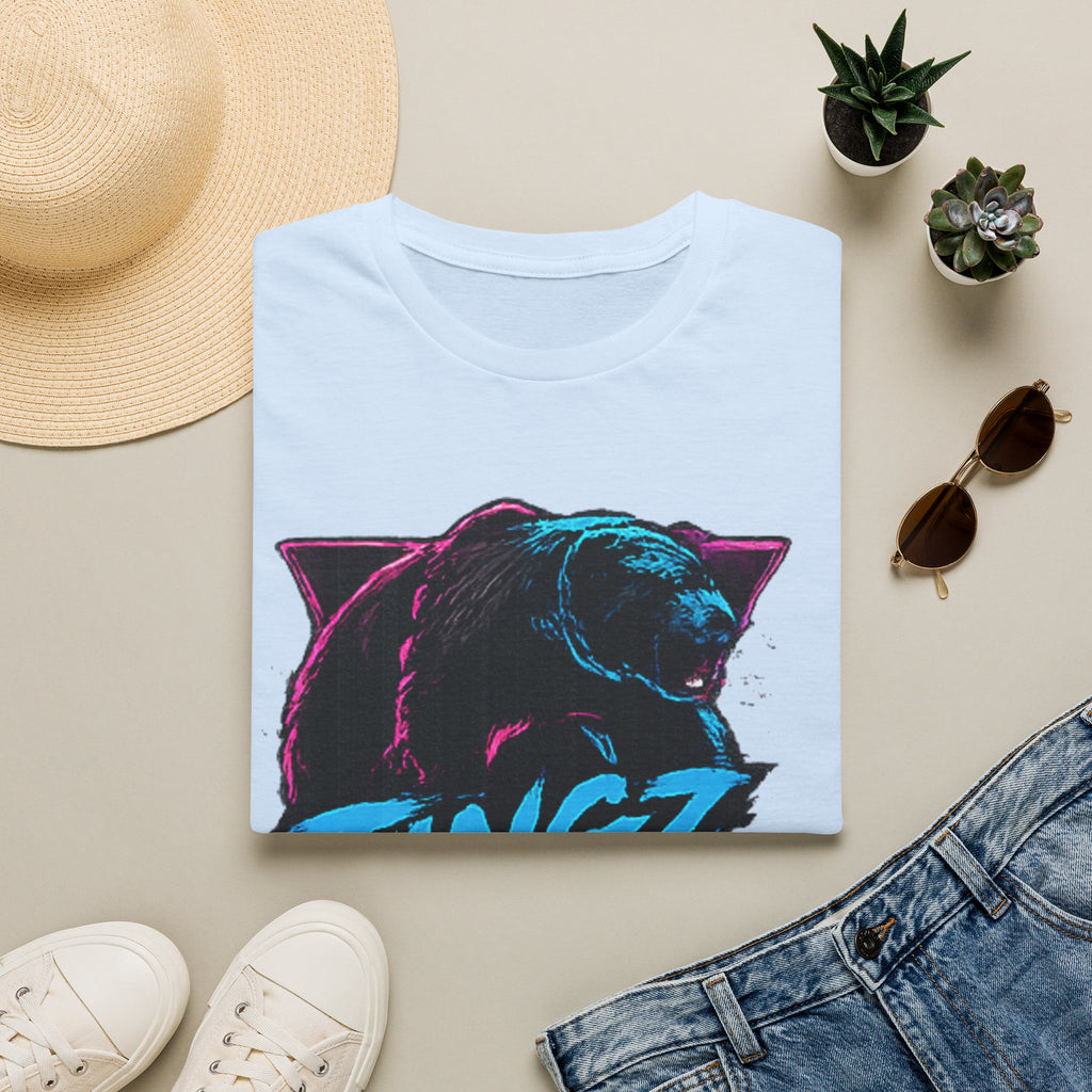 Bear TINGZ Graphic T-Shirt —  Retro Neon Crew Tee