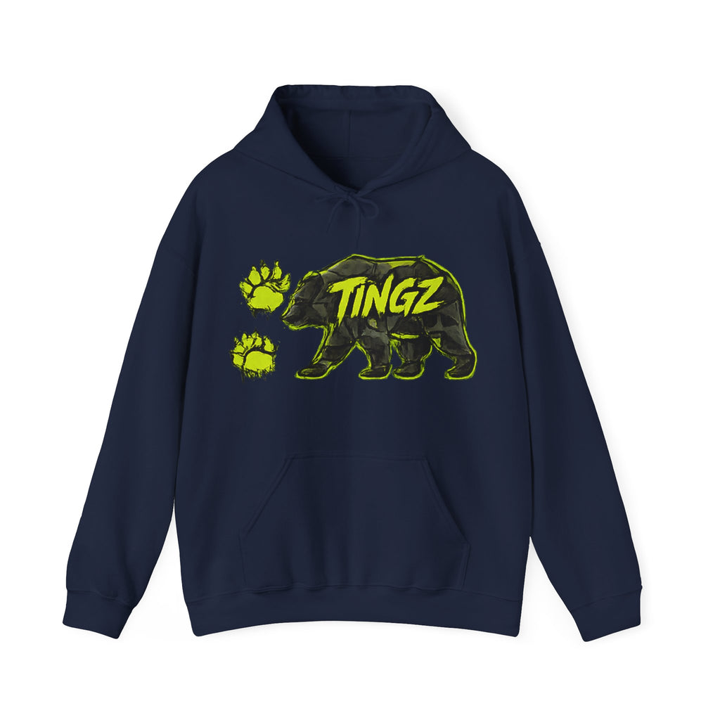 Bear TINGZ Graphic Unisex Heavy Blend Hoodie | Urban Streetwear Sweatshirt | Graffiti Animal Pullover