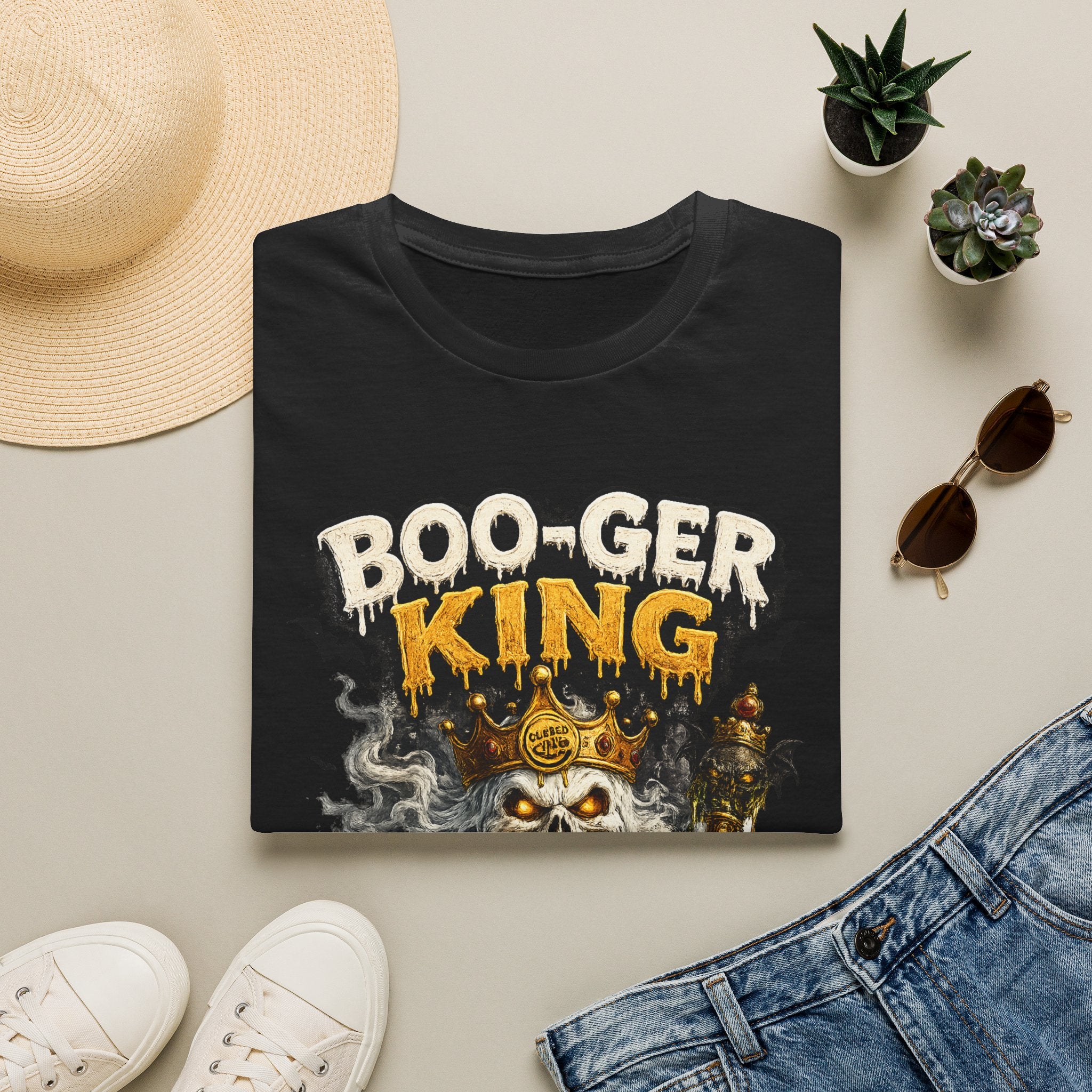 Boo-ger King Halloween T-Shirt — Spooky Skull King Graphic Tee