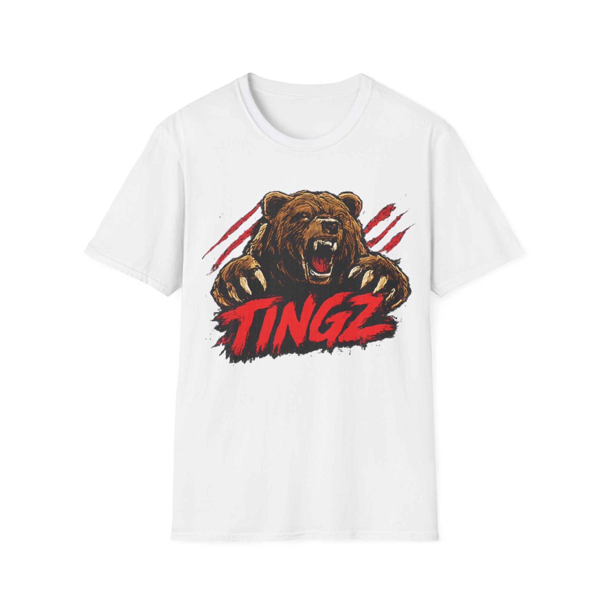 Grizzly Roar T-Shirt — Bold Bear Graphic "TINGZ" Tee