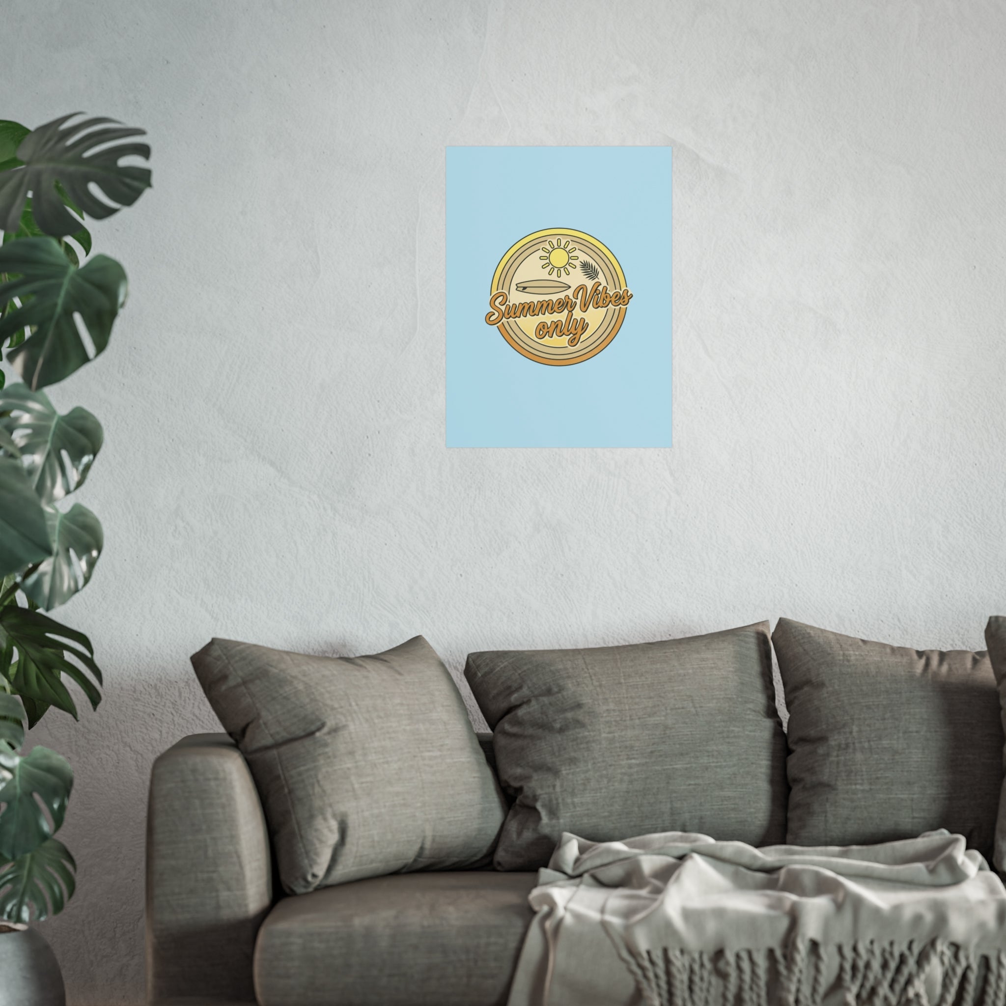 Summer Vibes Only Art Poster