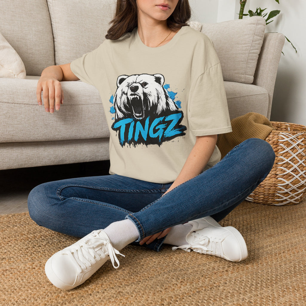 Roaring Bear TINGZ T-Shirt — Graphic Tee for Streetwear & Casual
